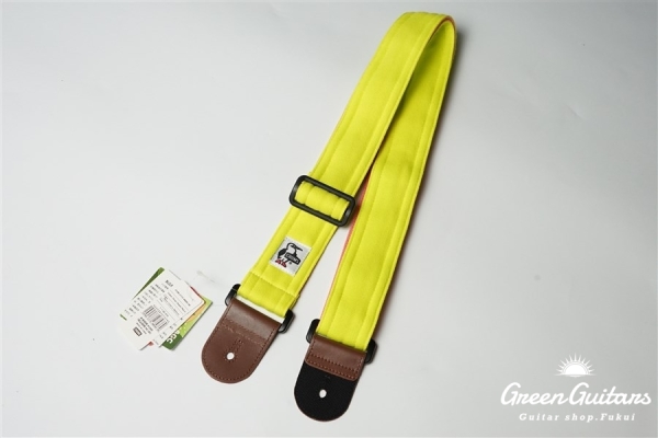 Guitar Strap Sweat Nylon - Neon Lime / Salmon