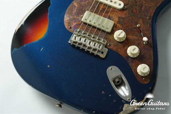 Model S. #189 Multi Layer Heavy Aged - Dark Lake Placid Blue over 3TS with Copper Red