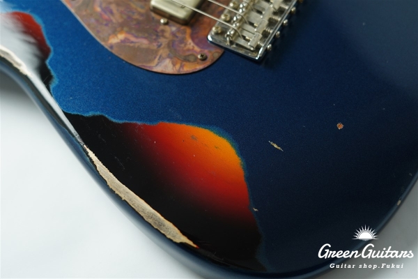 Model S. #189 Multi Layer Heavy Aged - Dark Lake Placid Blue over 3TS with Copper Red