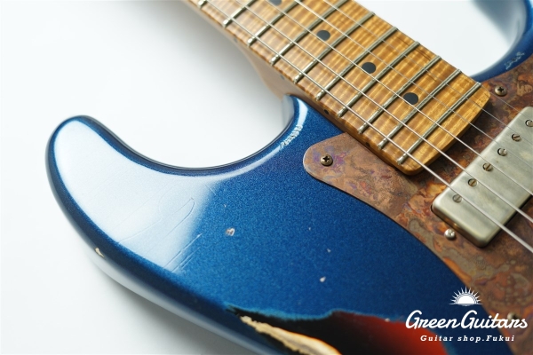 Model S. #189 Multi Layer Heavy Aged - Dark Lake Placid Blue over 3TS with Copper Red