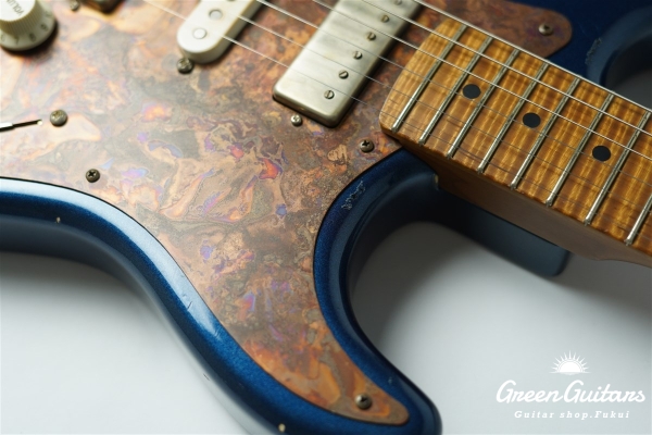 Model S. #189 Multi Layer Heavy Aged - Dark Lake Placid Blue over 3TS with Copper Red