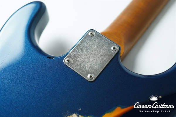 Model S. #189 Multi Layer Heavy Aged - Dark Lake Placid Blue over 3TS with Copper Red