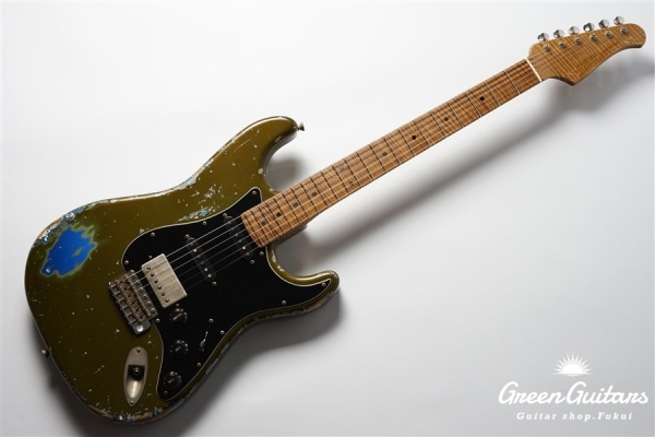 XSC-2 - Olive Drab over Lake Placid Blue / Heavy Aged / Alder / Master Grade Flame Maple