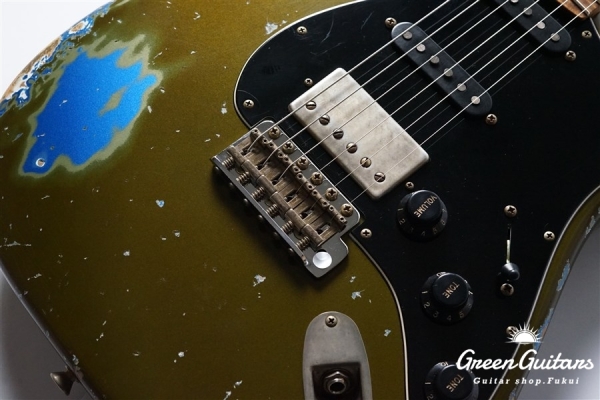 XSC-2 - Olive Drab over Lake Placid Blue / Heavy Aged / Alder / Master Grade Flame Maple