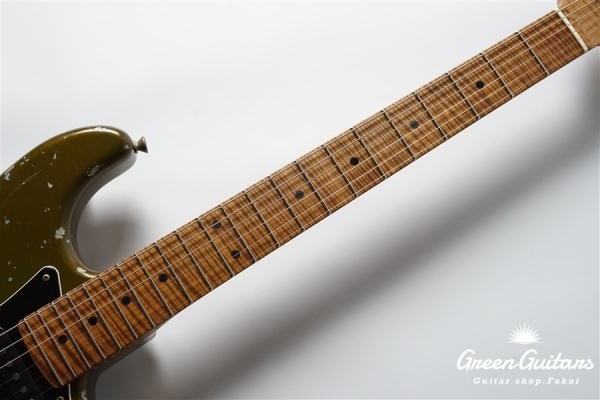 XSC-2 - Olive Drab over Lake Placid Blue / Heavy Aged / Alder / Master Grade Flame Maple