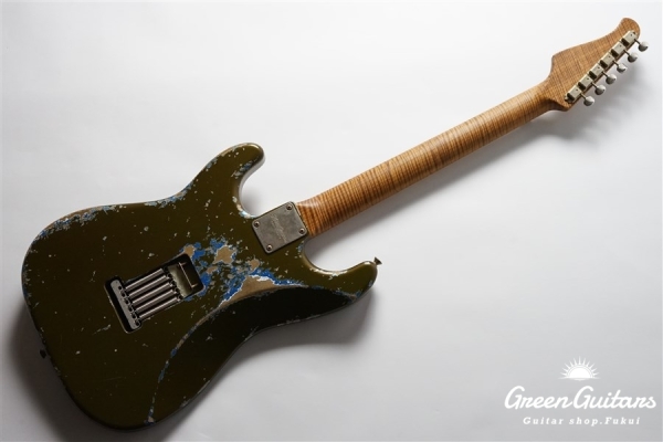 XSC-2 - Olive Drab over Lake Placid Blue / Heavy Aged / Alder / Master Grade Flame Maple