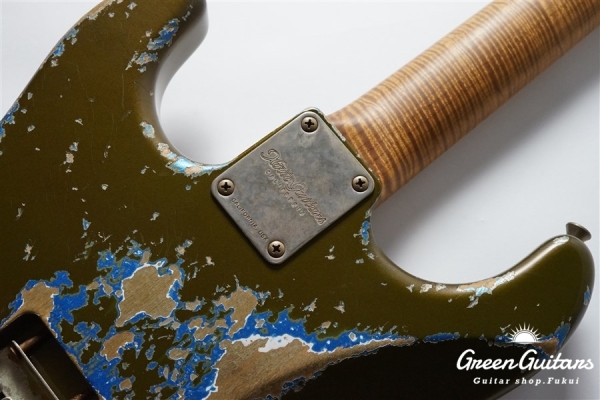 XSC-2 - Olive Drab over Lake Placid Blue / Heavy Aged / Alder / Master Grade Flame Maple