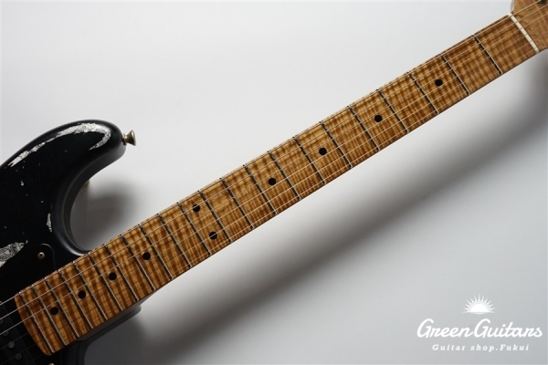 XSC-2 - Black over Black Paisley / Heavy Aged / Master Grade Flame Maple Gloss Finish
