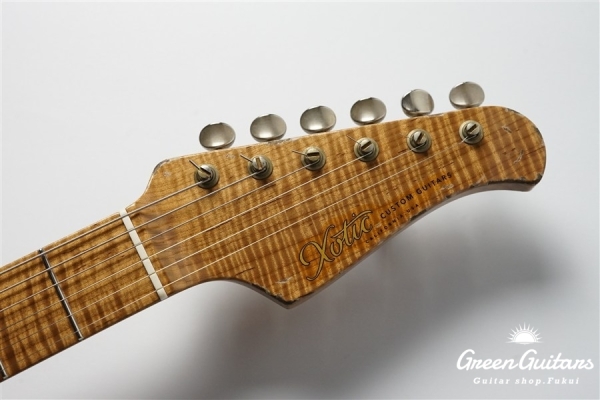 XSC-2 - Black over Black Paisley / Heavy Aged / Master Grade Flame Maple Gloss Finish