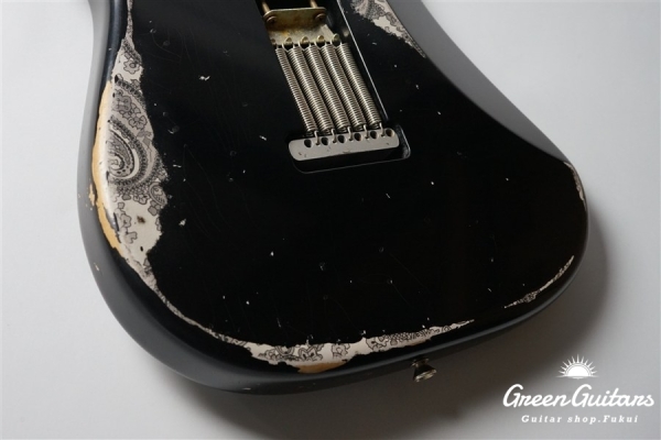 XSC-2 - Black over Black Paisley / Heavy Aged / Master Grade Flame Maple Gloss Finish