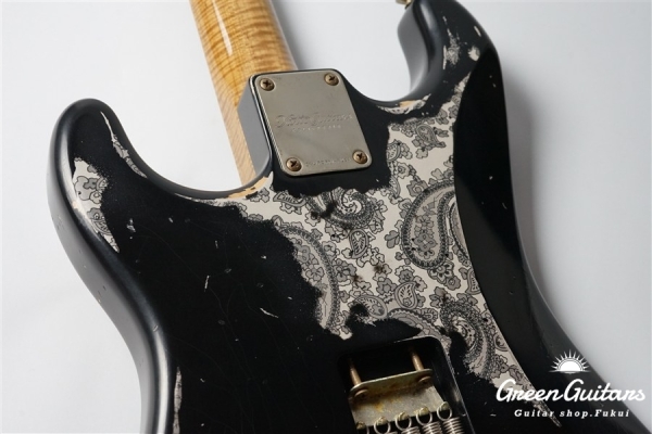 XSC-2 - Black over Black Paisley / Heavy Aged / Master Grade Flame Maple Gloss Finish