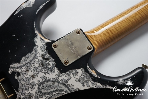 XSC-2 - Black over Black Paisley / Heavy Aged / Master Grade Flame Maple Gloss Finish