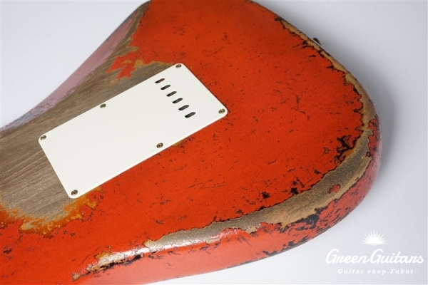 MBS 1960 Stratocaster Heavy Relic by Dale Wilson - Fiesta Red Over 3TS