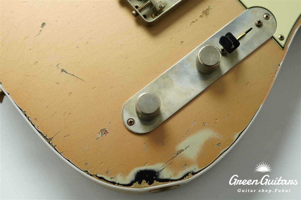 XTC-1 - Shoreline Gold over 3Tone Burst / Heavy Aged / Alder / Master Grade Flame Maple