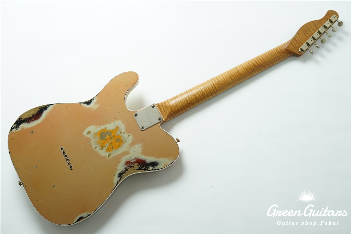 XTC-1 - Shoreline Gold over 3Tone Burst / Heavy Aged / Alder / Master Grade Flame Maple