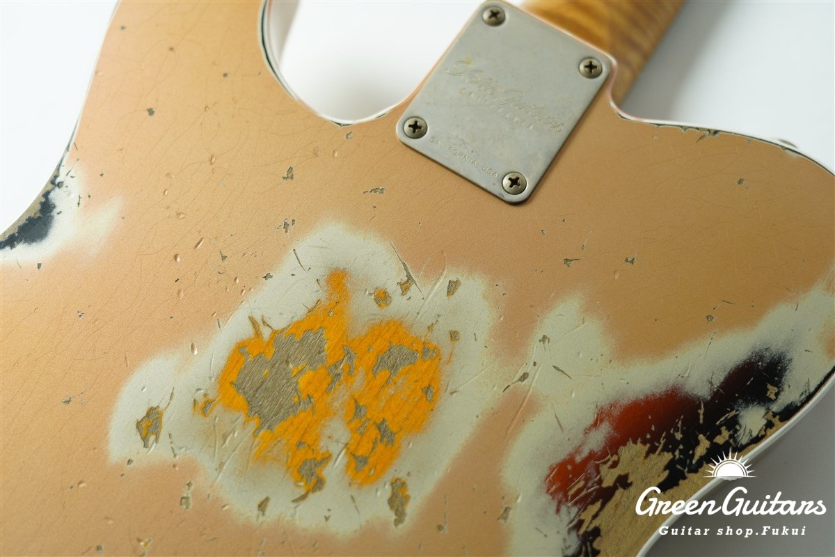 XTC-1 - Shoreline Gold over 3Tone Burst / Heavy Aged / Alder / Master Grade Flame Maple