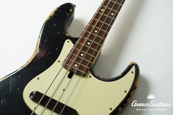 XJ-1T 4st - Black over 3 Tone Burst / Heavy Aged / Alder / R