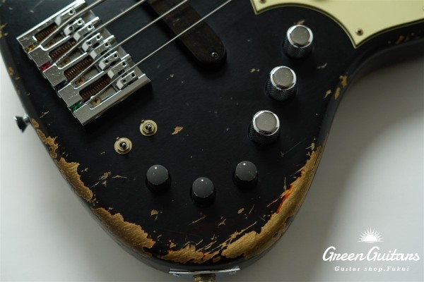 XJ-1T 4st - Black over 3 Tone Burst / Heavy Aged / Alder / R