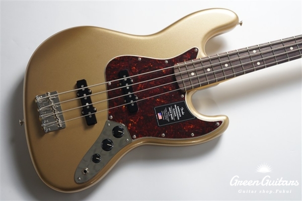 American Professional Classic Jazz Bass - Faded Firemist Gold