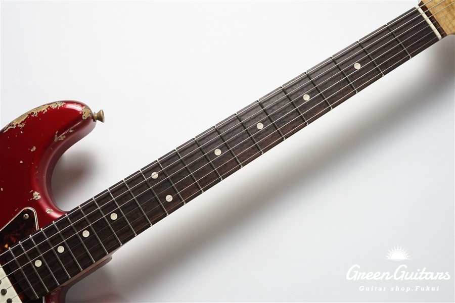 XSC-2 - Dark Candy Apple Red over 3 Tone Sunburst / Heavy Aged / Alder