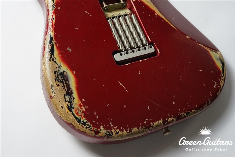 XSC-2 - Dark Candy Apple Red over 3 Tone Sunburst / Heavy Aged / Alder