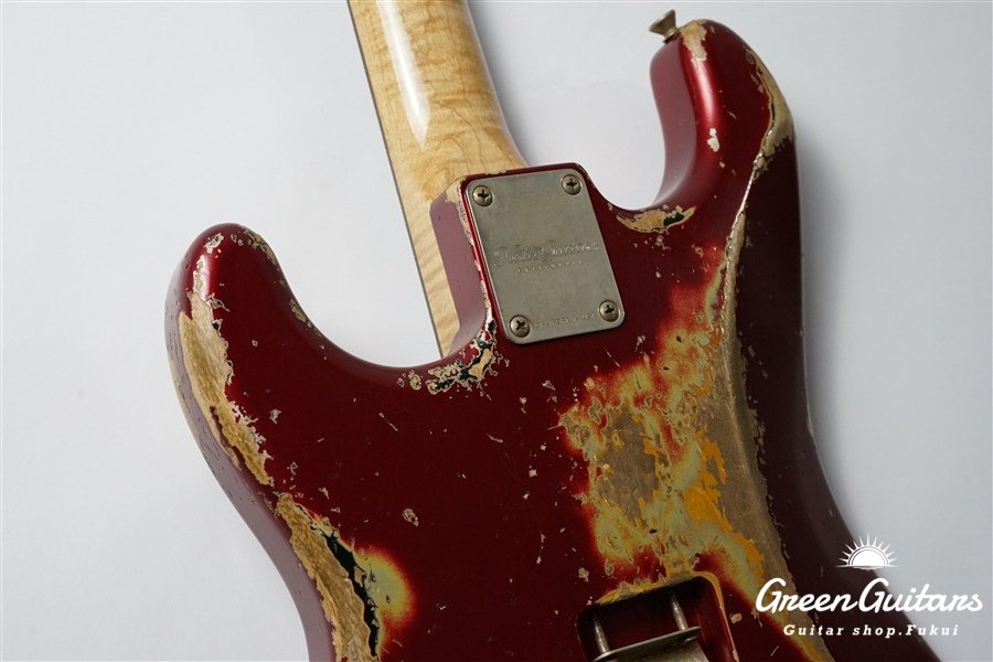 XSC-2 - Dark Candy Apple Red over 3 Tone Sunburst / Heavy Aged / Alder