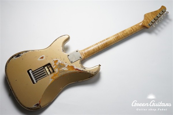 XSC-2 - Faded Shoreline Gold over 3 Tone Burst / Heavy Aged / Alder