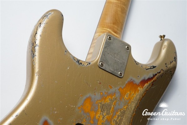 XSC-2 - Faded Shoreline Gold over 3 Tone Burst / Heavy Aged / Alder