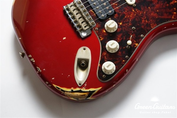 XSC-2 - Dark Candy Apple Red over 3 Tone Sunburst / Heavy Aged / Alder