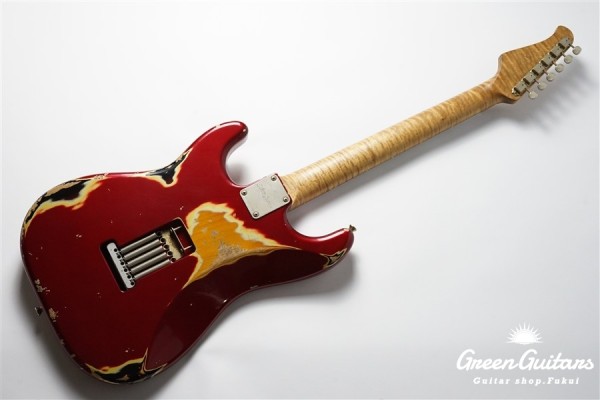 XSC-2 - Dark Candy Apple Red over 3 Tone Sunburst / Heavy Aged / Alder