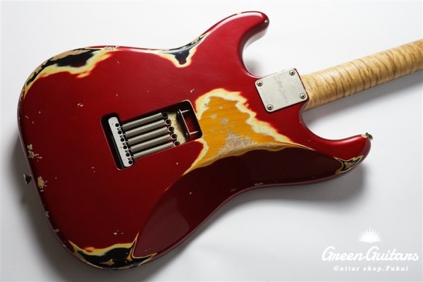 XSC-2 - Dark Candy Apple Red over 3 Tone Sunburst / Heavy Aged / Alder
