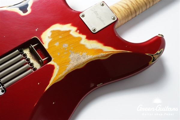 XSC-2 - Dark Candy Apple Red over 3 Tone Sunburst / Heavy Aged / Alder