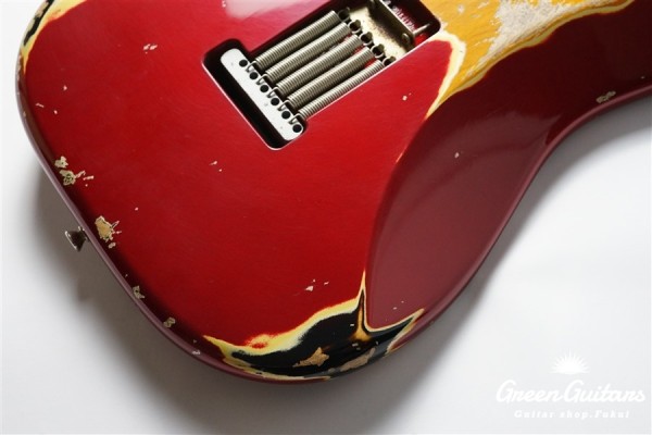 XSC-2 - Dark Candy Apple Red over 3 Tone Sunburst / Heavy Aged / Alder