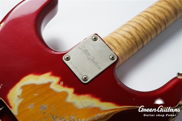 XSC-2 - Dark Candy Apple Red over 3 Tone Sunburst / Heavy Aged / Alder