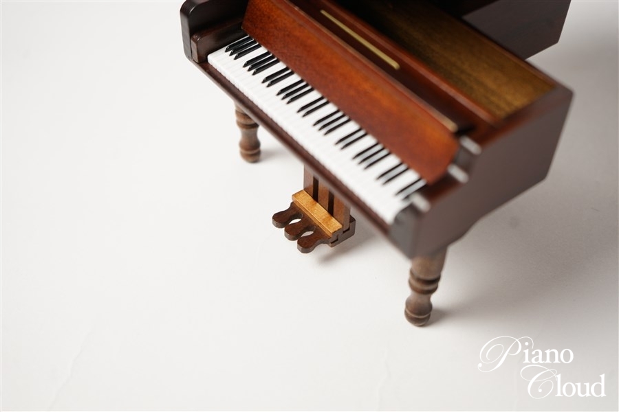 木製ミニアンティークオルゴール グランドピアノ | Piano Cloud Online 
