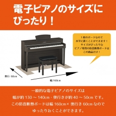 床暖房可能！電子ピアノ用防振断熱ボード