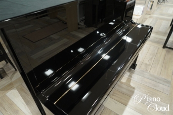 中古アップライトピアノ　U10BL　ヤマハ純正後付けサイレントユニット