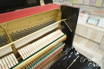 中古アップライトピアノ　U10BL　ヤマハ純正後付けサイレントユニット