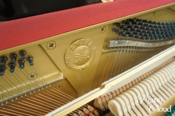 中古アップライトピアノ　U10BL　ヤマハ純正後付けサイレントユニット