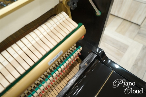 中古アップライトピアノ　U10BL　ヤマハ純正後付けサイレントユニット