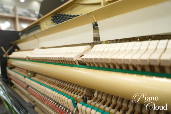 中古アップライトピアノ　U10BL　ヤマハ純正後付けサイレントユニット