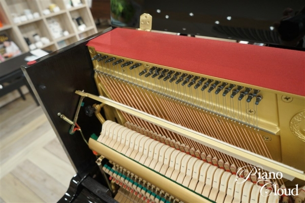 中古アップライトピアノ　U10BL　ヤマハ純正後付けサイレントユニット