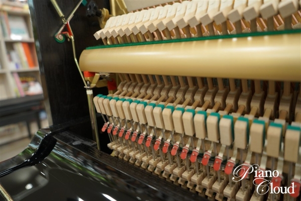 中古アップライトピアノ　U10BL　ヤマハ純正後付けサイレントユニット