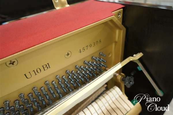 中古アップライトピアノ　U10BL　ヤマハ純正後付けサイレントユニット