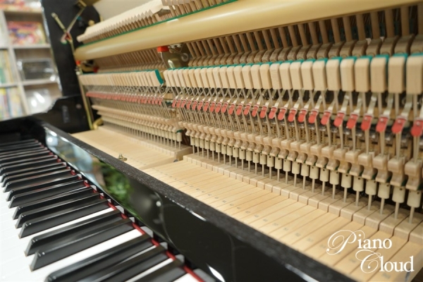 中古アップライトピアノ　U10BL　ヤマハ純正後付けサイレントユニット