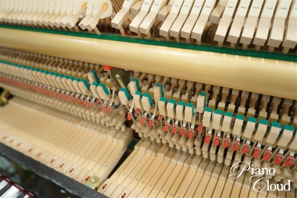 中古アップライトピアノ　U10BL　ヤマハ純正後付けサイレントユニット