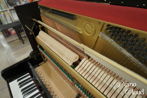 中古アップライトピアノ　U10BL　ヤマハ純正後付けサイレントユニット