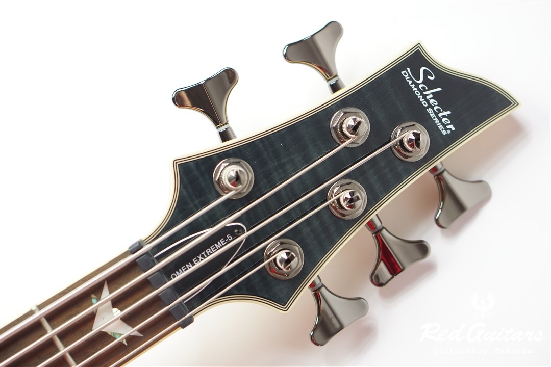 SCHECTER AD-OM5-EXT Omen Extreme5 - See-Thru Black(STBK) | Red 