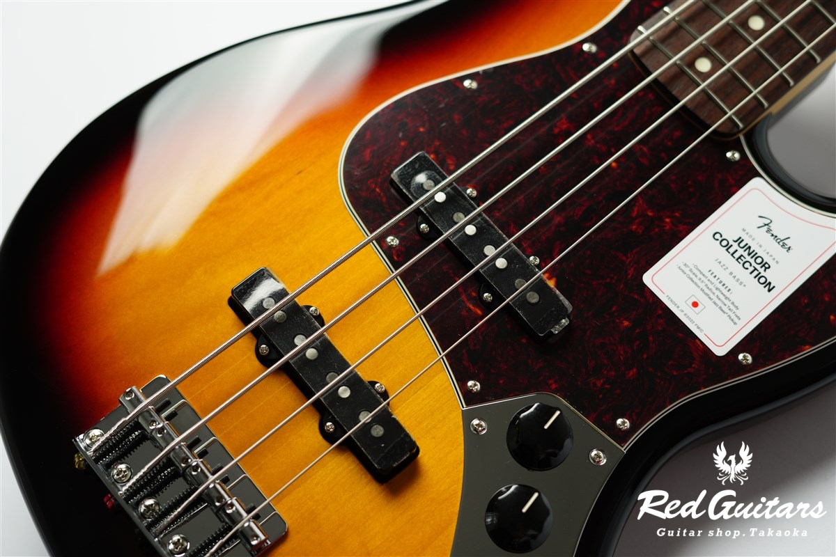 Fender Made in Japan Junior Collection Jazz Bass - 3-Color Sunburst | Red  Guitars Online Store