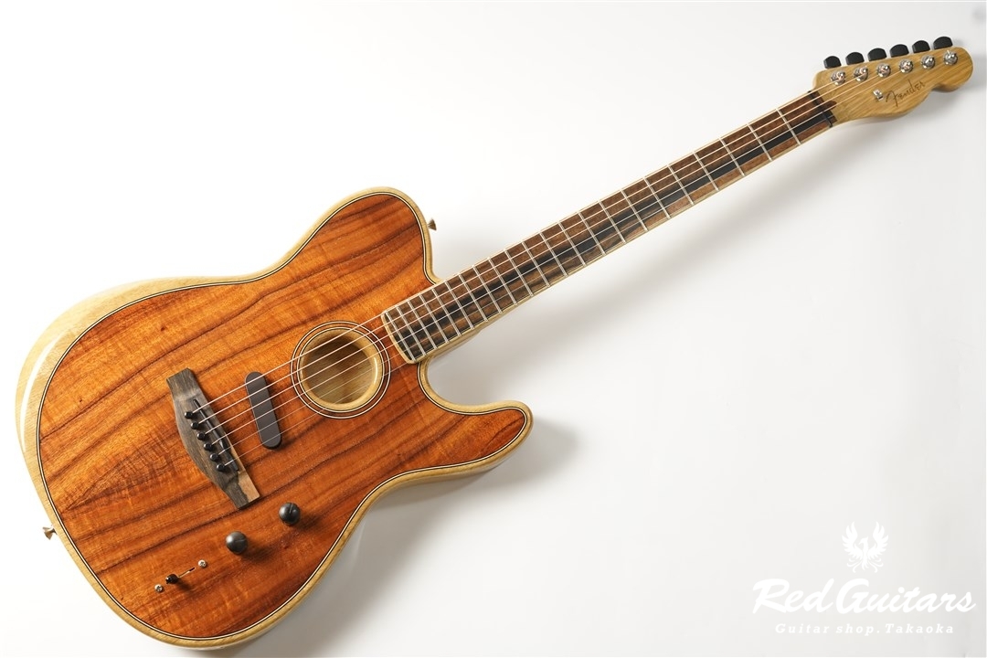 Fender American Acoustasonic Telecaster Exotic Koa | Red Guitars 